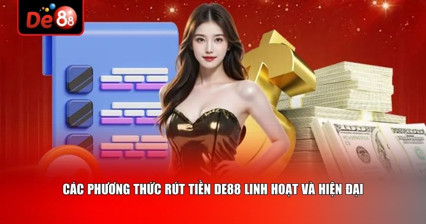Các phương thức rút tiền De88 linh hoạt và hiện đại