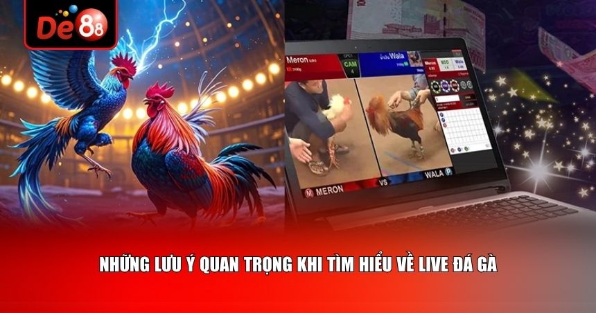 Những lưu ý quan trọng khi tìm hiểu về live đá gà