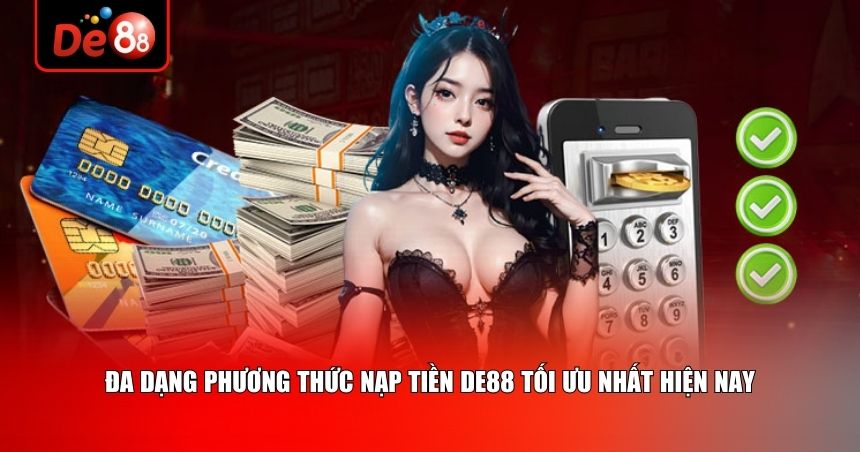 Đa dạng phương thức nạp tiền De88 tối ưu nhất hiện nay